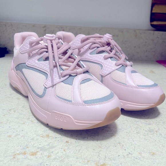 MEN DIOR PINK SNEAKERS SIZE 8 - Picture 4 of 4
